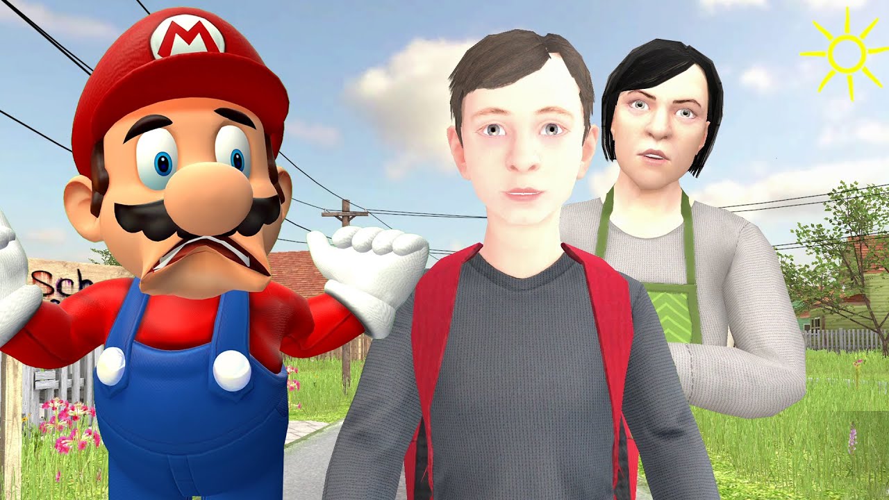 Mario Escapes From Parent House Mario Plays: SCHOOLBOY RUNAWAY STEALTH