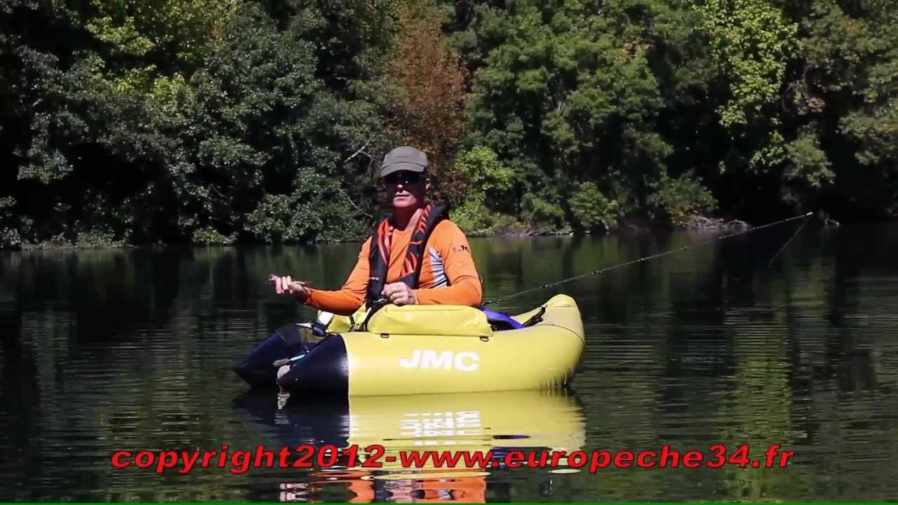 Pêche en float tube aux leurres sur l'hérault au barrage bertrand 1ère partie par Europeche34