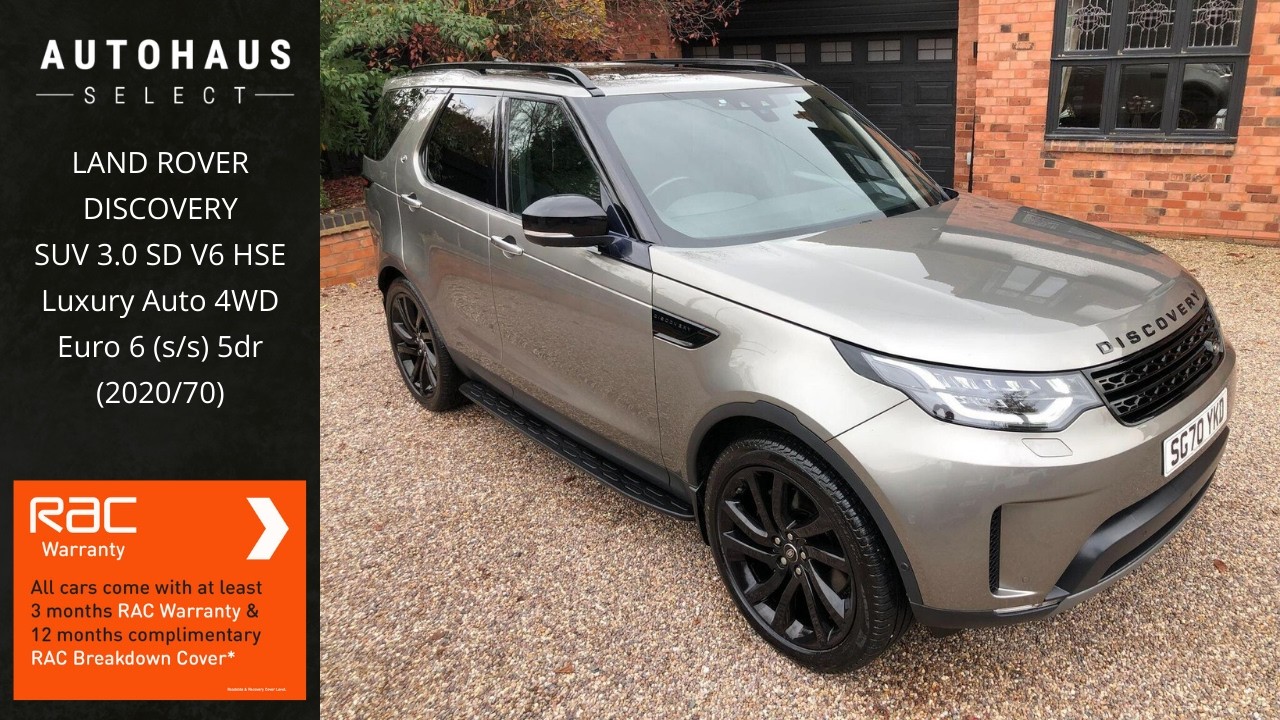 LAND ROVER DISCOVERY SUV 3 0 SD V6 HSE Luxury Auto 4WD Euro 6 ss 5dr 2020 | Autohaus Select