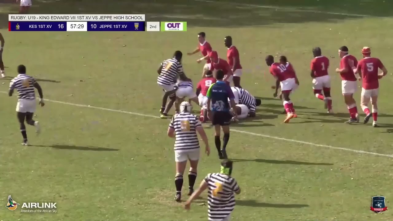KING EDWARD VII 1ST XV VS JEPPE HIGH SCHOOL FOR BOYS 1ST XV | Match highlights | SuperSport Schools