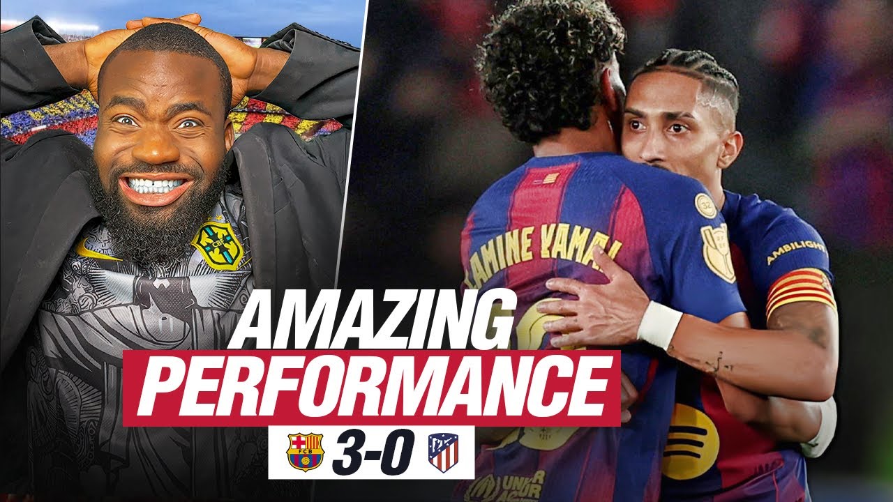 INCREDIBLE PERFORMANCE FROM BARCELONA, THE FUTURE IS BRIGHT! | BARCA 3-0 ATLETICO REACTION