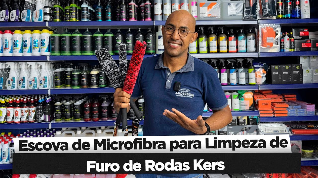 Escova de Microfibra para Limpeza de Furo de Rodas Kers