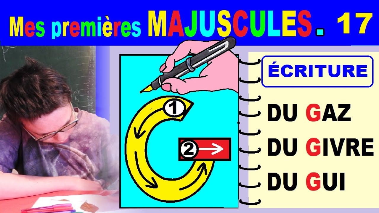 Préparation à l’écriture maternelle : Majuscule G # 17