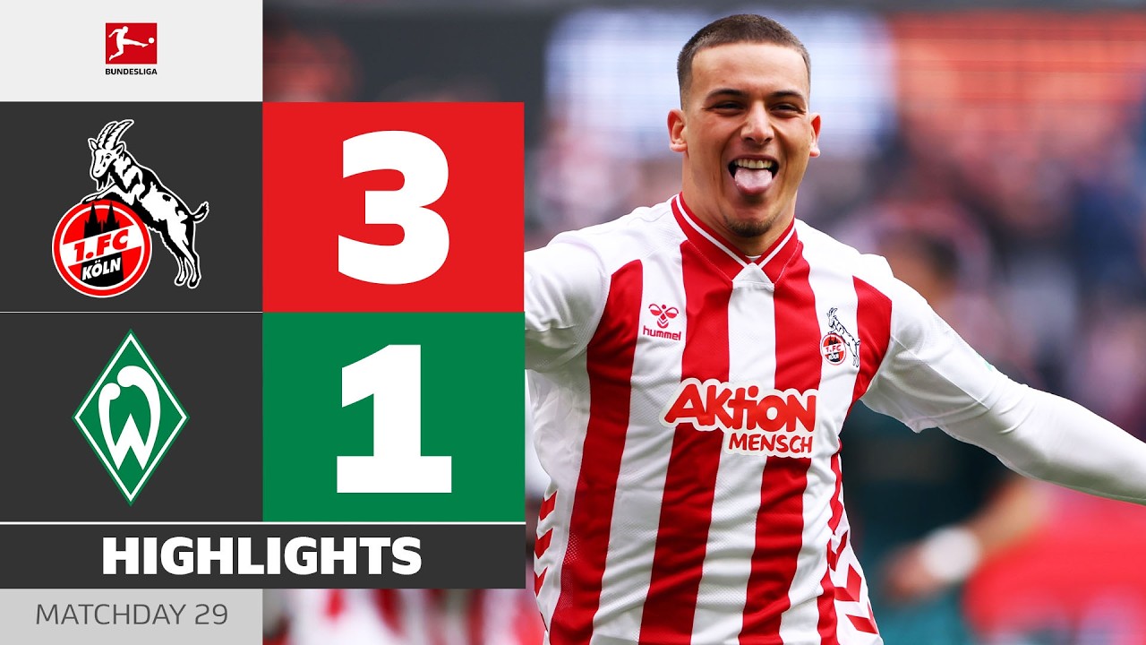 1. FC K&Ouml;LN - WERDER BREMEN | Highlights | Matchday 29 &ndash; Bundesliga 2025/26