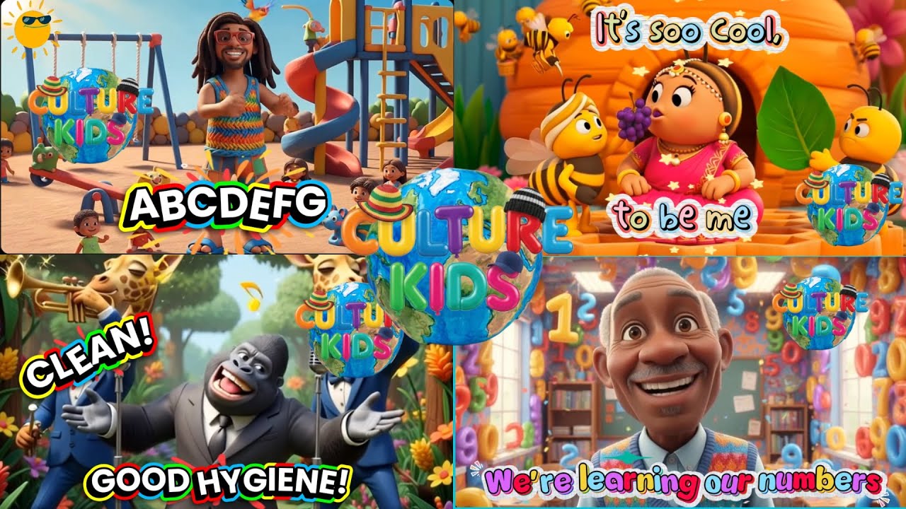 🌍 Culture kids| Vol.1| ABC| HYGIENE| SELF LOVE| NUMBERS|