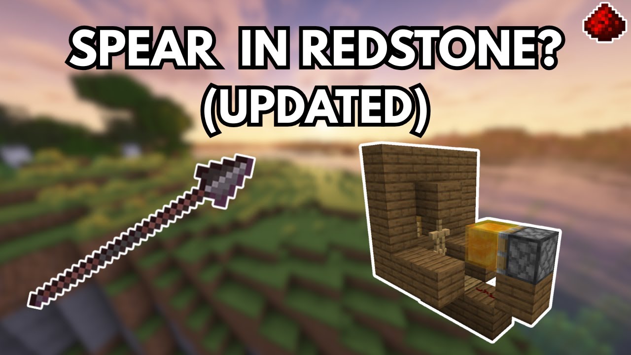 Wait.. You Can Use The Spear In Redstone?