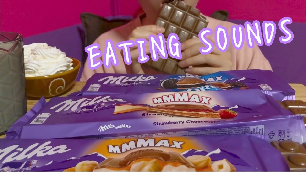 《Eating sounds》ミルカチョコレート!Milka Chocolate!
