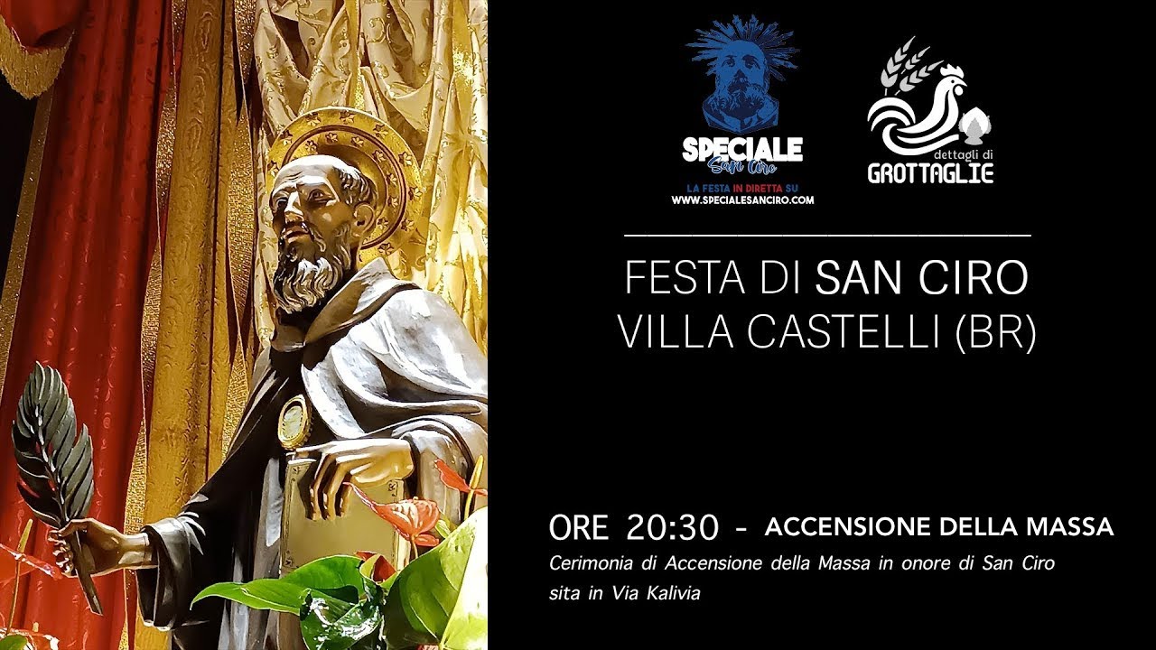 MASSA SAN CIRO VILLA CASTELLI 2026 - Accensione in diretta