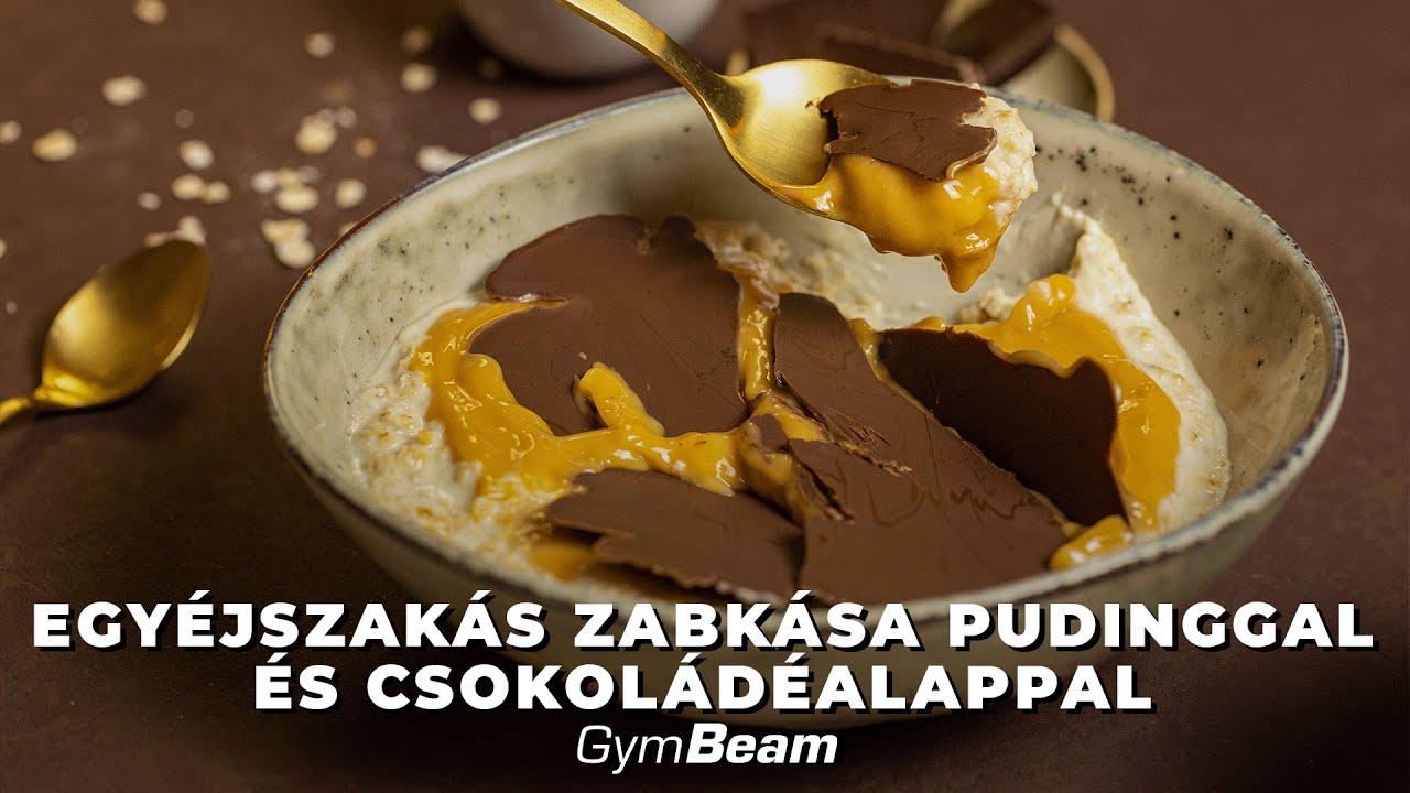 Egy&eacute;jszak&aacute;s zabk&aacute;sa pudinggal &eacute;s csokol&aacute;d&eacute;alappal l Fitness receptek l GymBeam