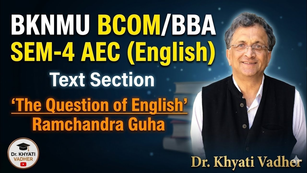 The Question of English by Ramchandra Guha || Summary || @dr.khyati_vadher 