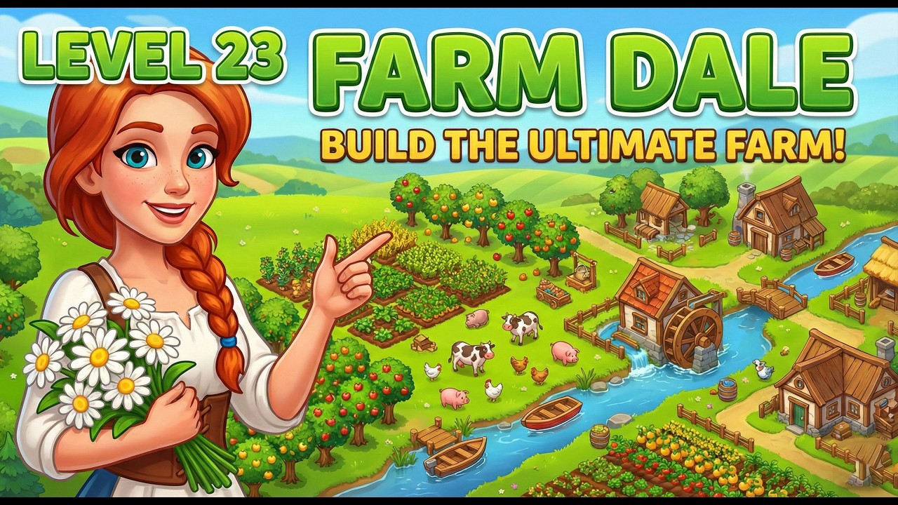 🌾 Farm Dale Level 23 | Bigger Farm, New Unlocks & Progress 🐓✨
