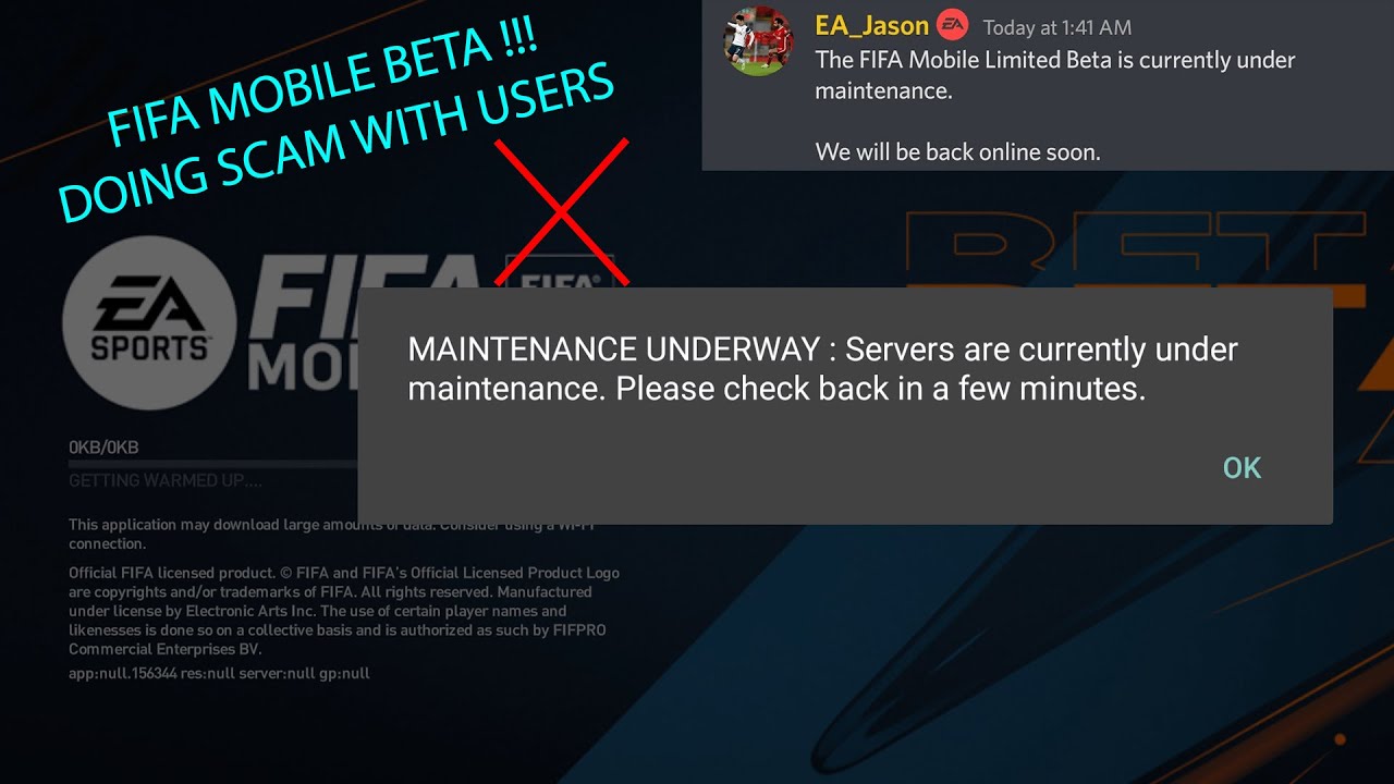 FIFA MOBILE BETA!!! DOING SCAM WITH USERS!