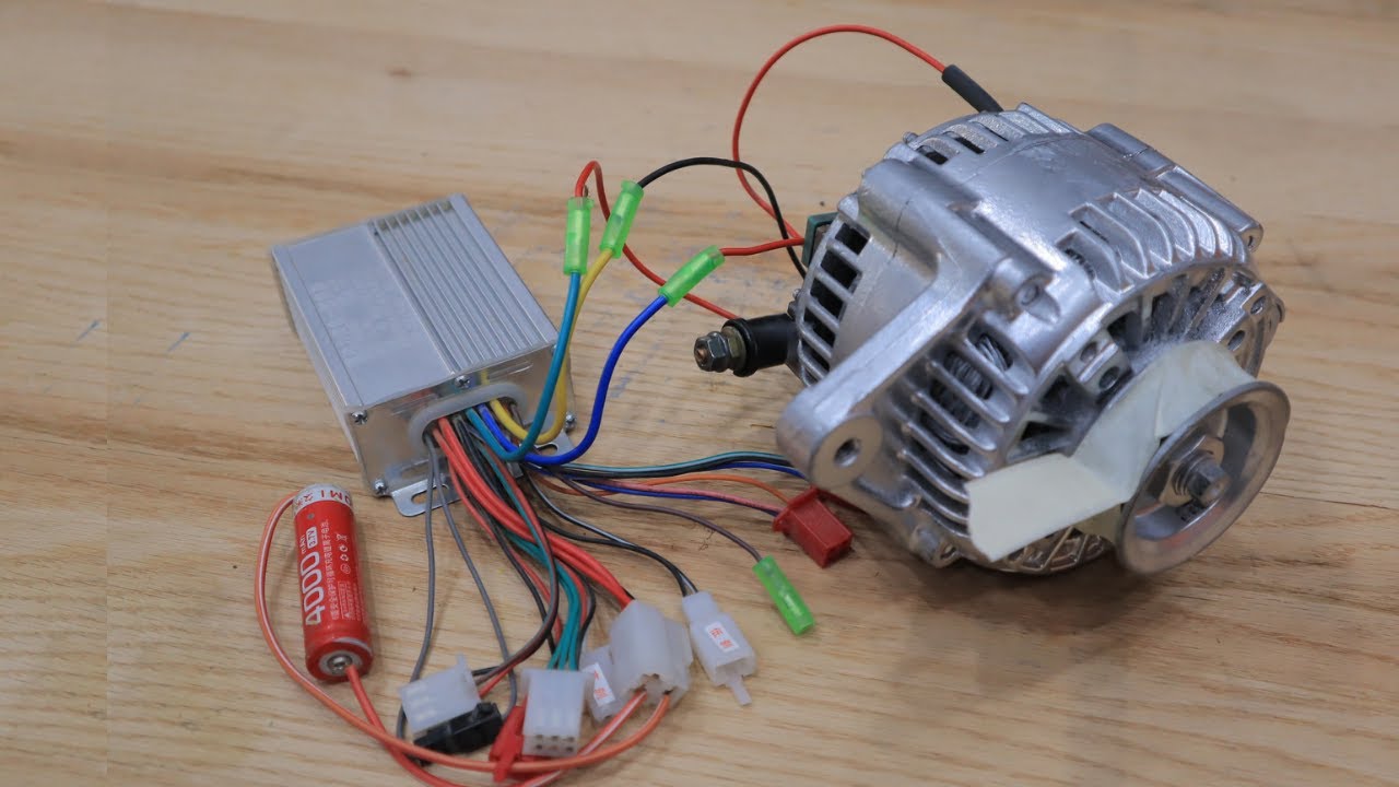 BLDC Motor from Alternator (High-Speed Motor Made from an Alternator