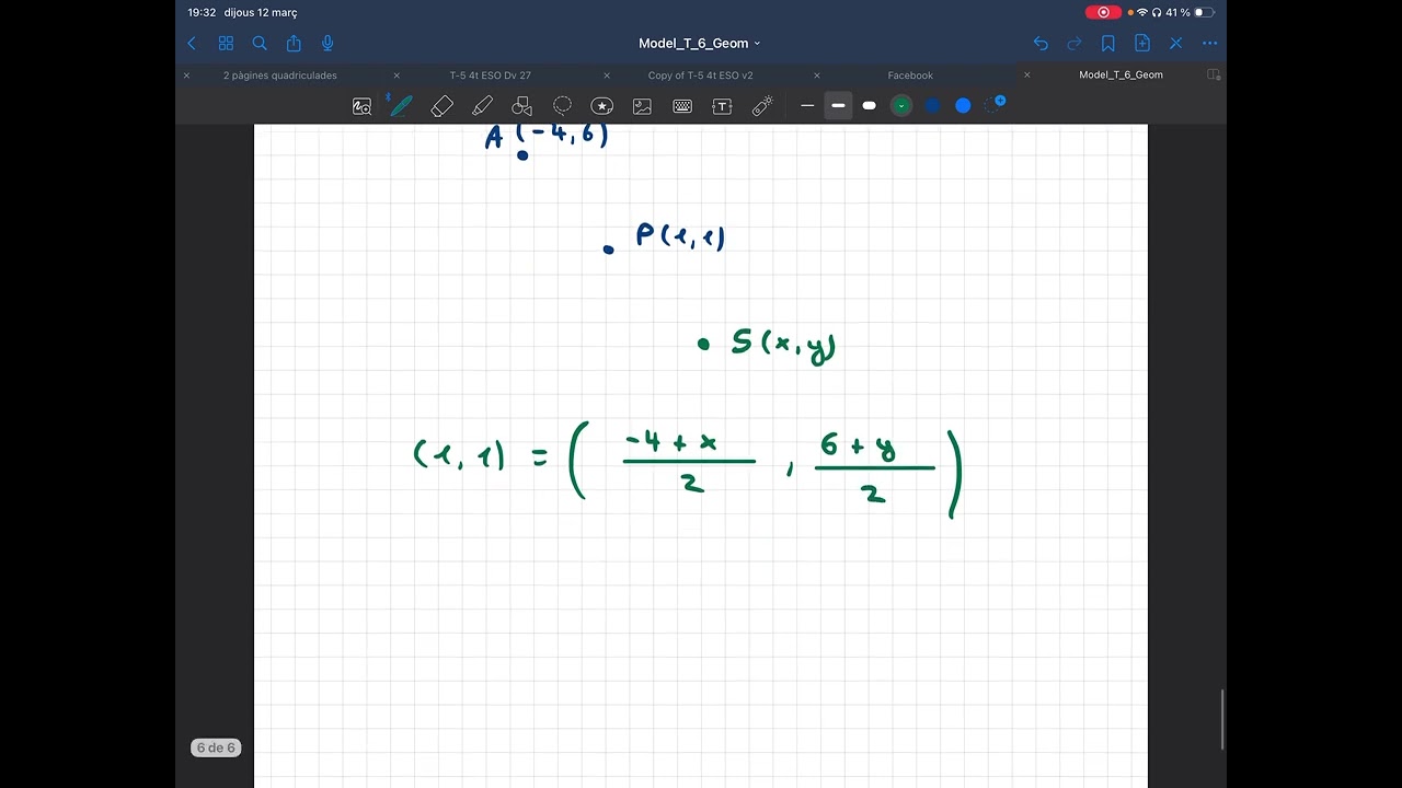 Geometria analítica 3 b punt simètric