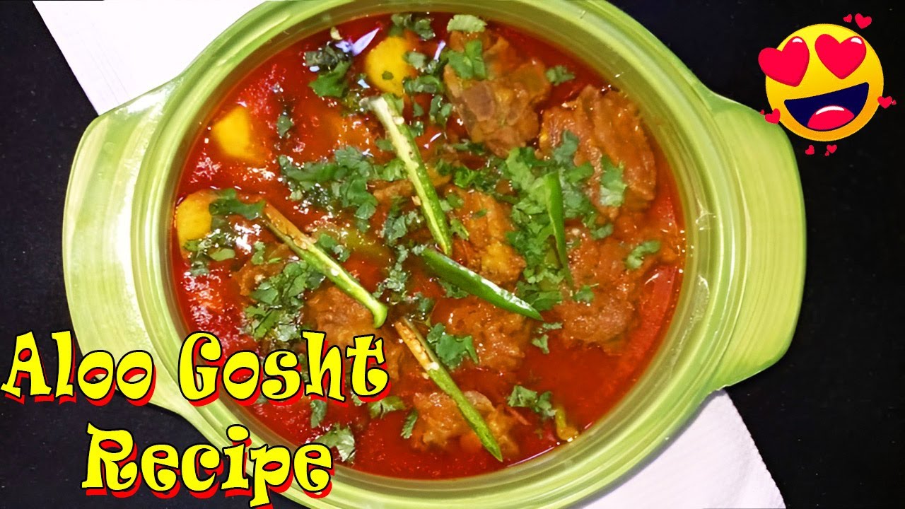 Real Traditional style Aloo Gosht Recipe | آلو گوشت | Delicious Food With Rehana