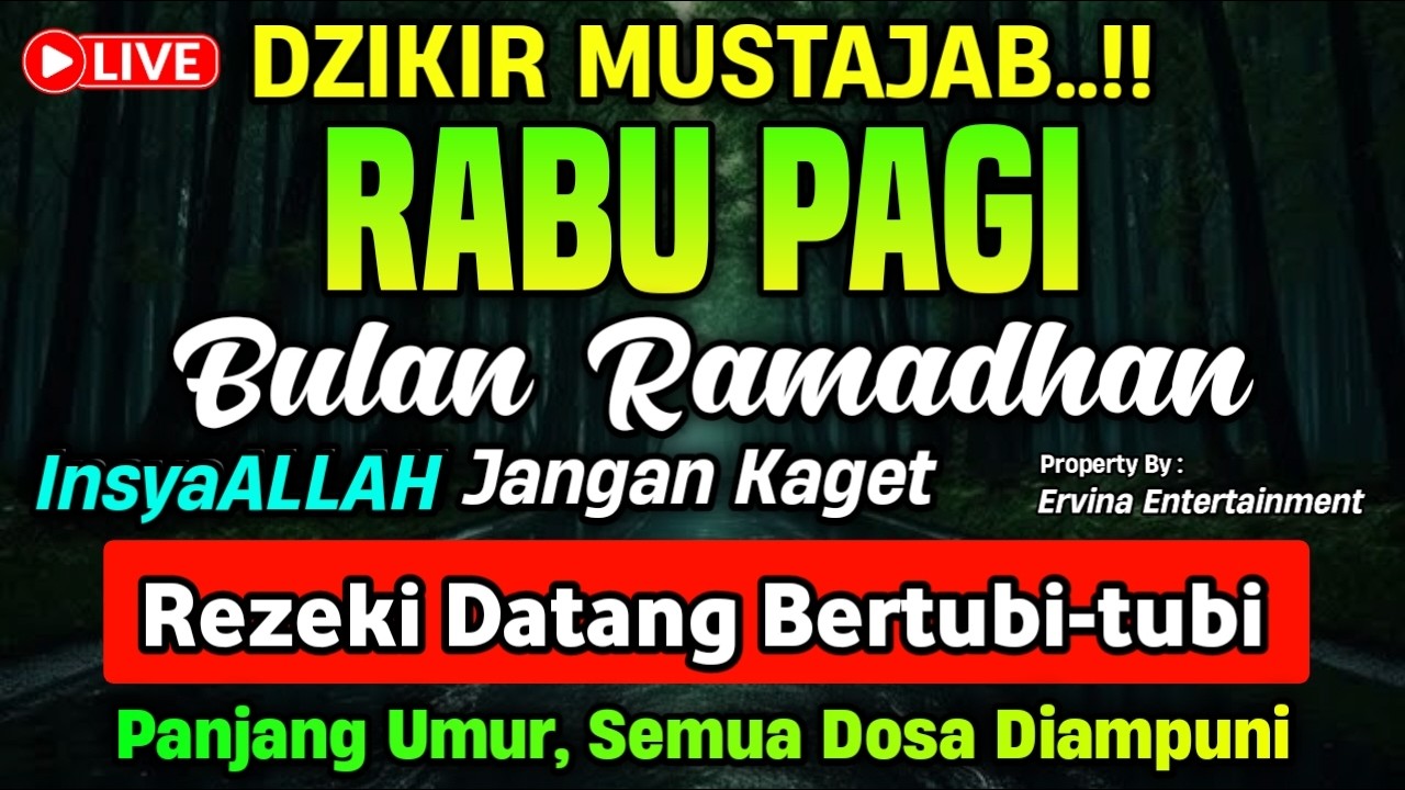DZIKIR PAGI HARI RABU PEMBUKA PINTU REZEKI, ZIKIR PEMBUKA PINTU REZEKI | DZIKIR PAGI