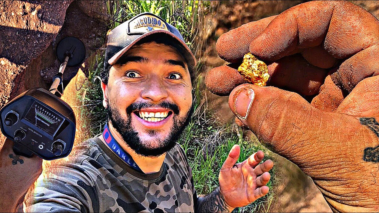 Encontrei Essa PEPITA DE OURO em uma Mina Abandonada com o Detector de Metal MD-4030