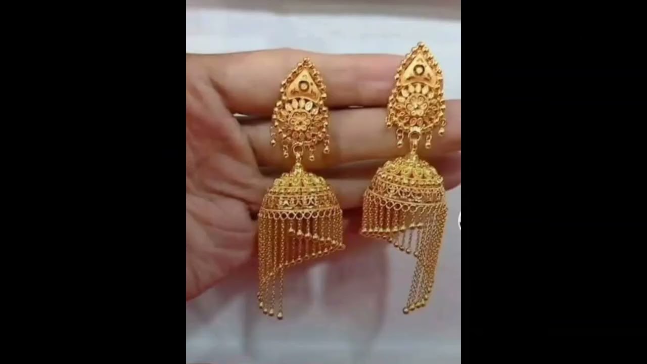 Latest gold jhumka design 2025