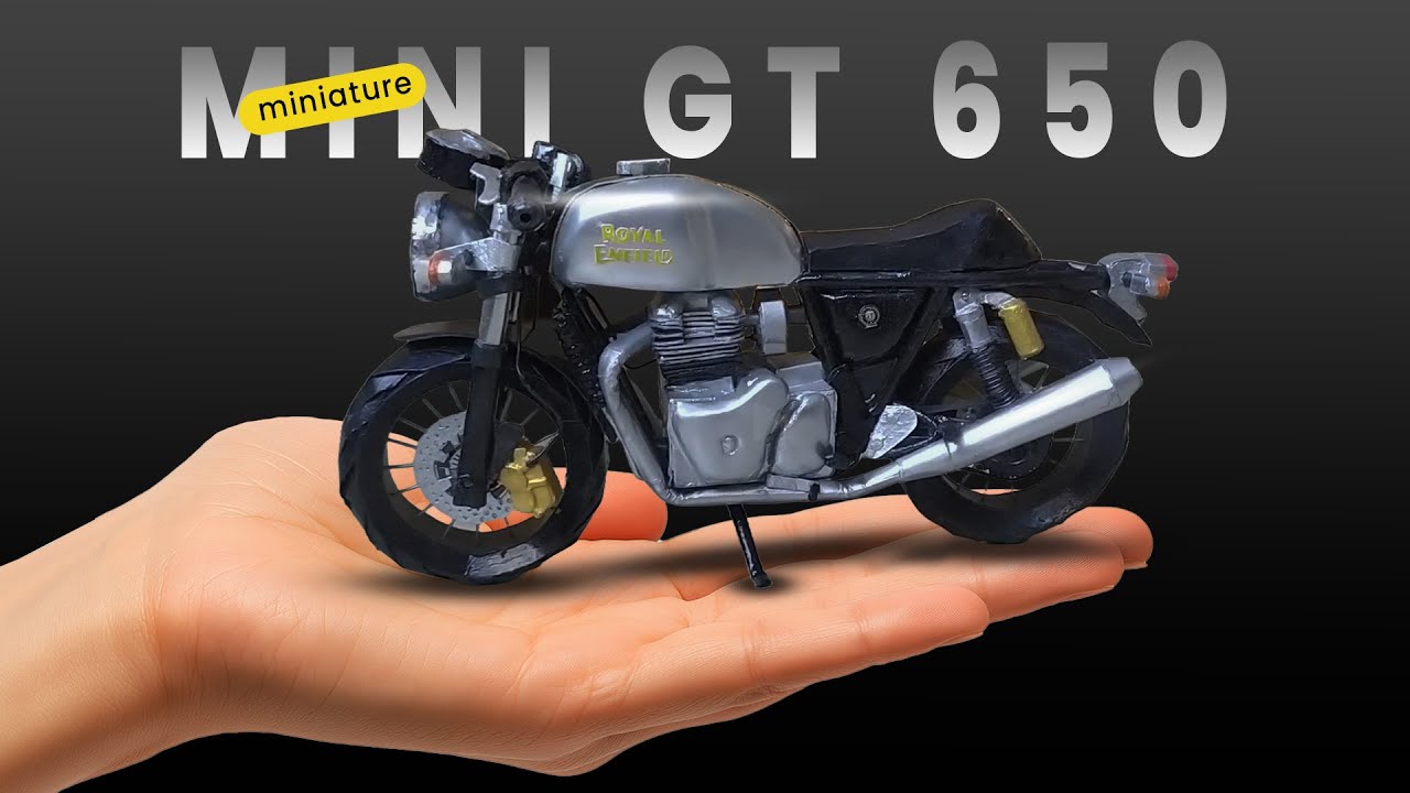 GT 650 miniature with paper and cardboard