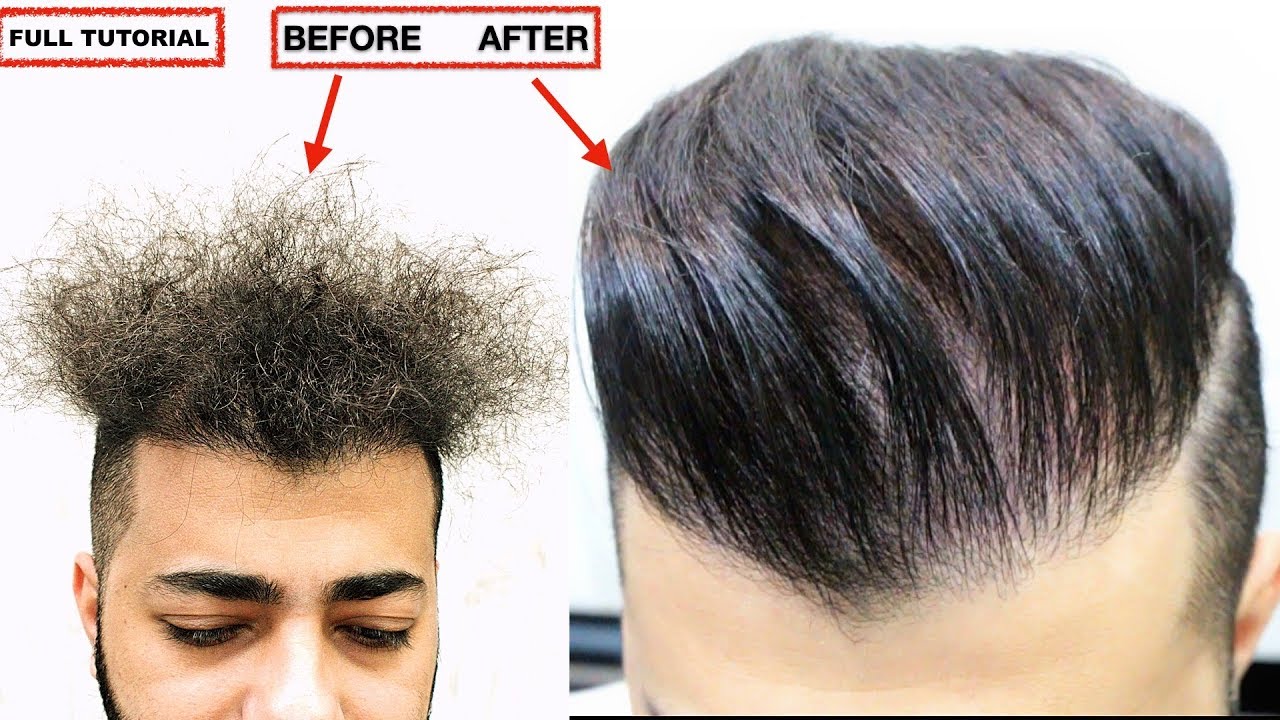 CURLY TO STRAIGHT HAIR PERMANENT★ KERATIN TREATMENT★NATURAL HAIR ★ NO ❌ Frizzy Hair, MEN'S HAIRSTYLE