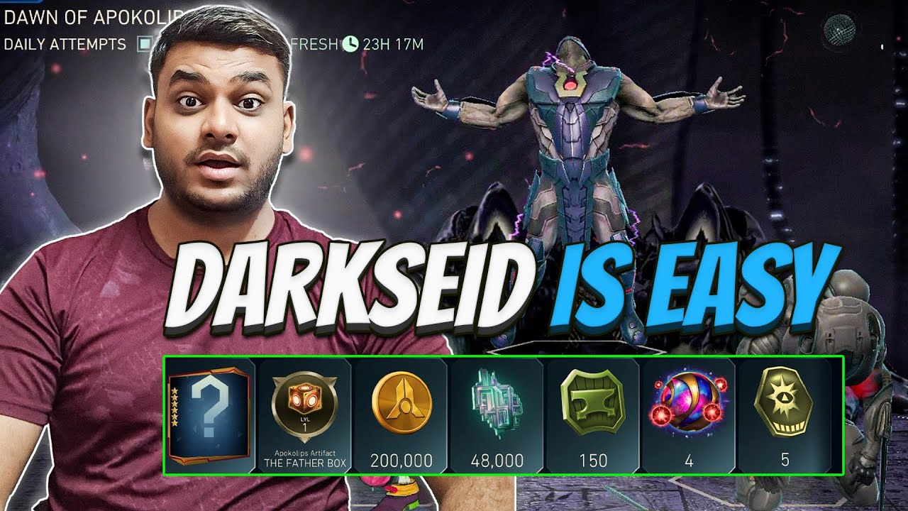 Босс Дарксайд — ЛЕГКИЙ | Рассвет Апоколипса | Одиночные рейды | Injustice 2 Mobile