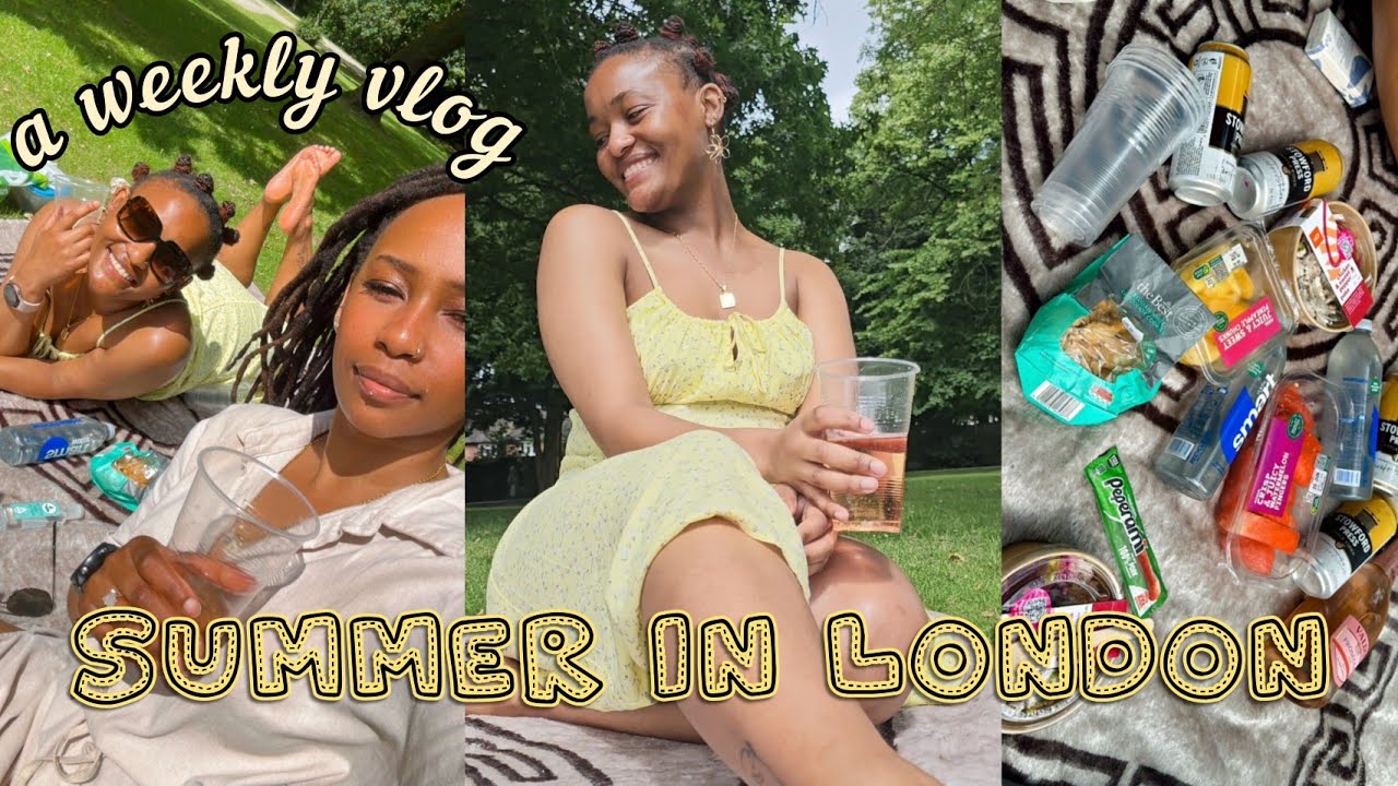 A WEEK IN MY LIFE IN (a sunny) LONDON: VLOG (picnic, shopping) || South African YouTuber