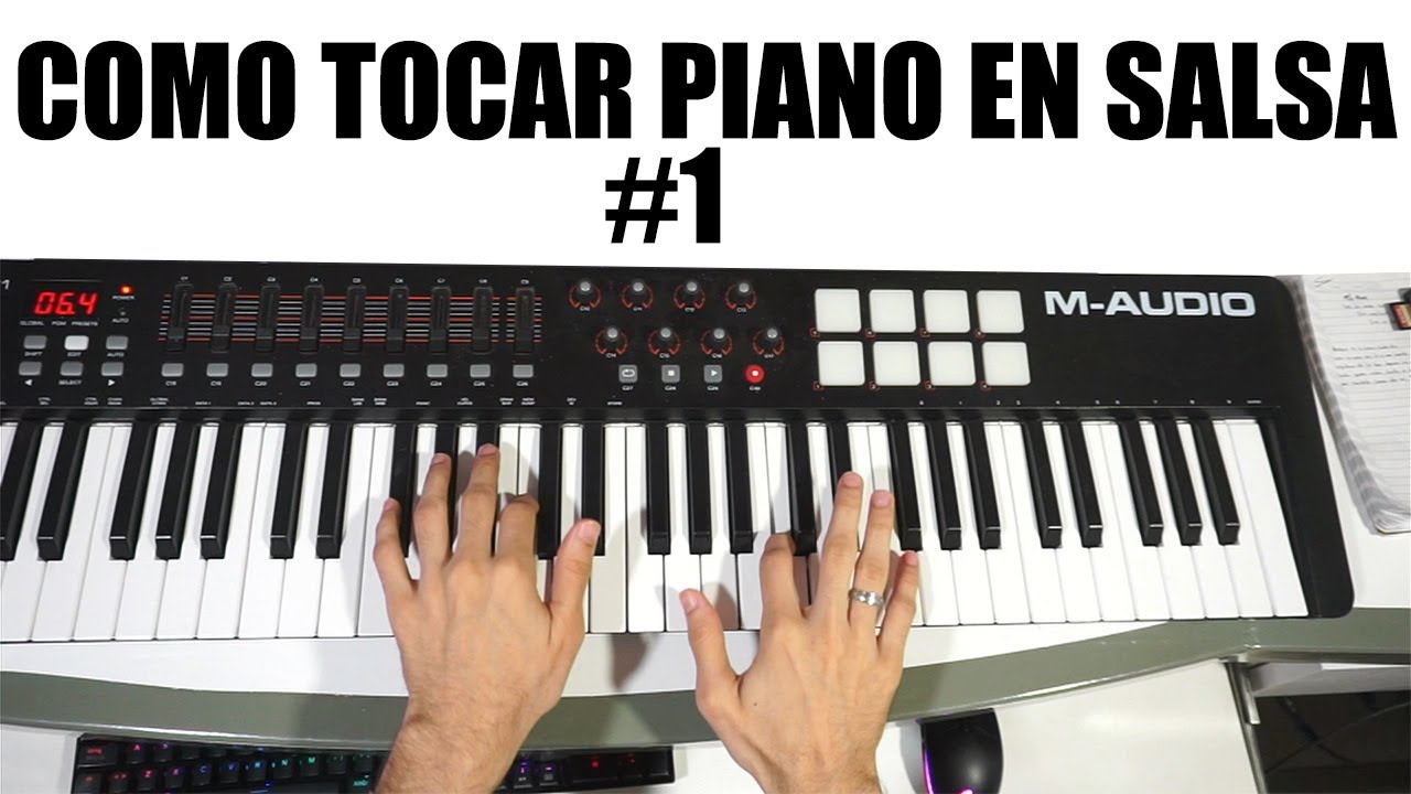 Como tocar salsa en piano #1 ( Do menor) Tutoriales de piano en salsa