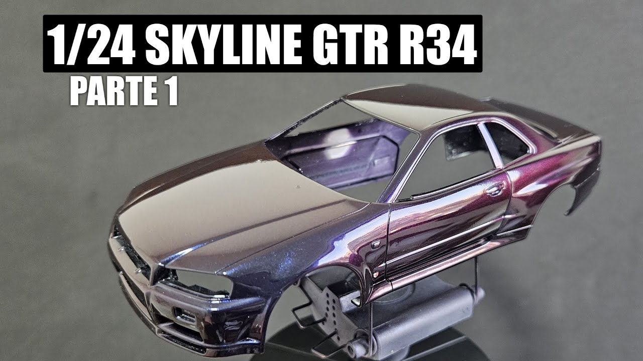 [316] Custom Build: Tamiya 1/24 Nissan Skyline GT-R R34 Midnight Purple III | Parte 1