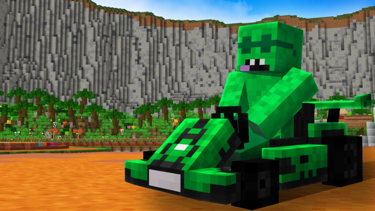 Mario Kart… But It’s in Minecraft