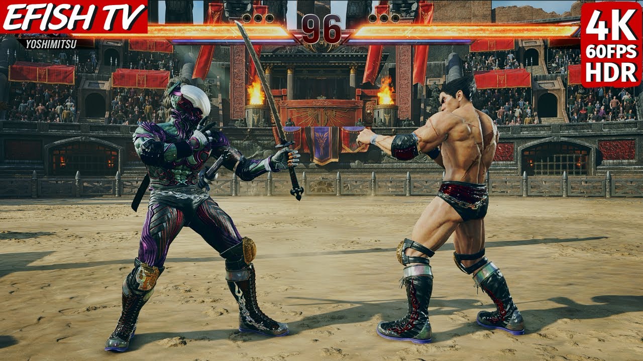Yoshimitsu vs Kazuya Mishima (Hardest AI) - Tekken 8