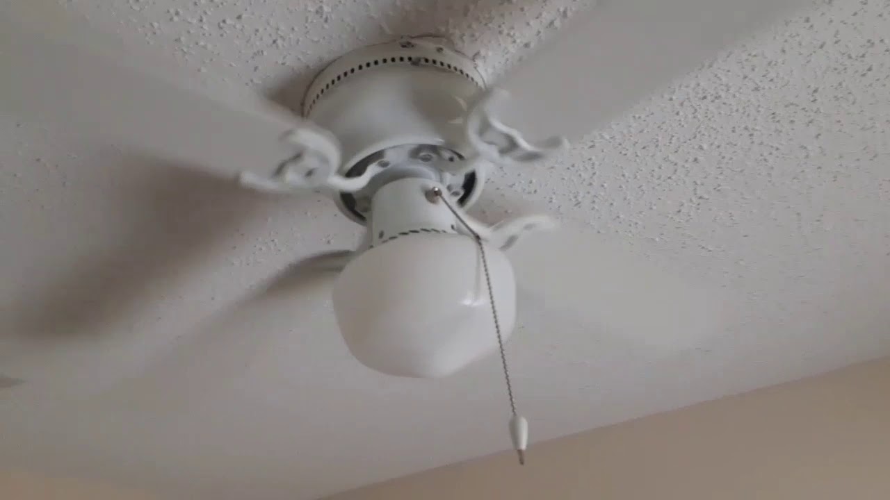 The ceiling fans at my new house and one ceiling fan replacement