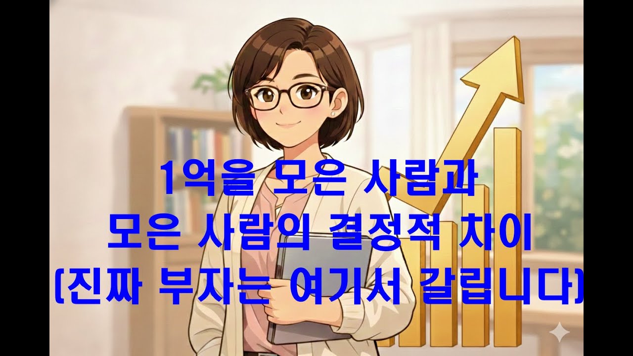 1억을 모은 사람과 못 모은 사람의 결정적 차이 (진짜 부자는 여기서 갈립니다)