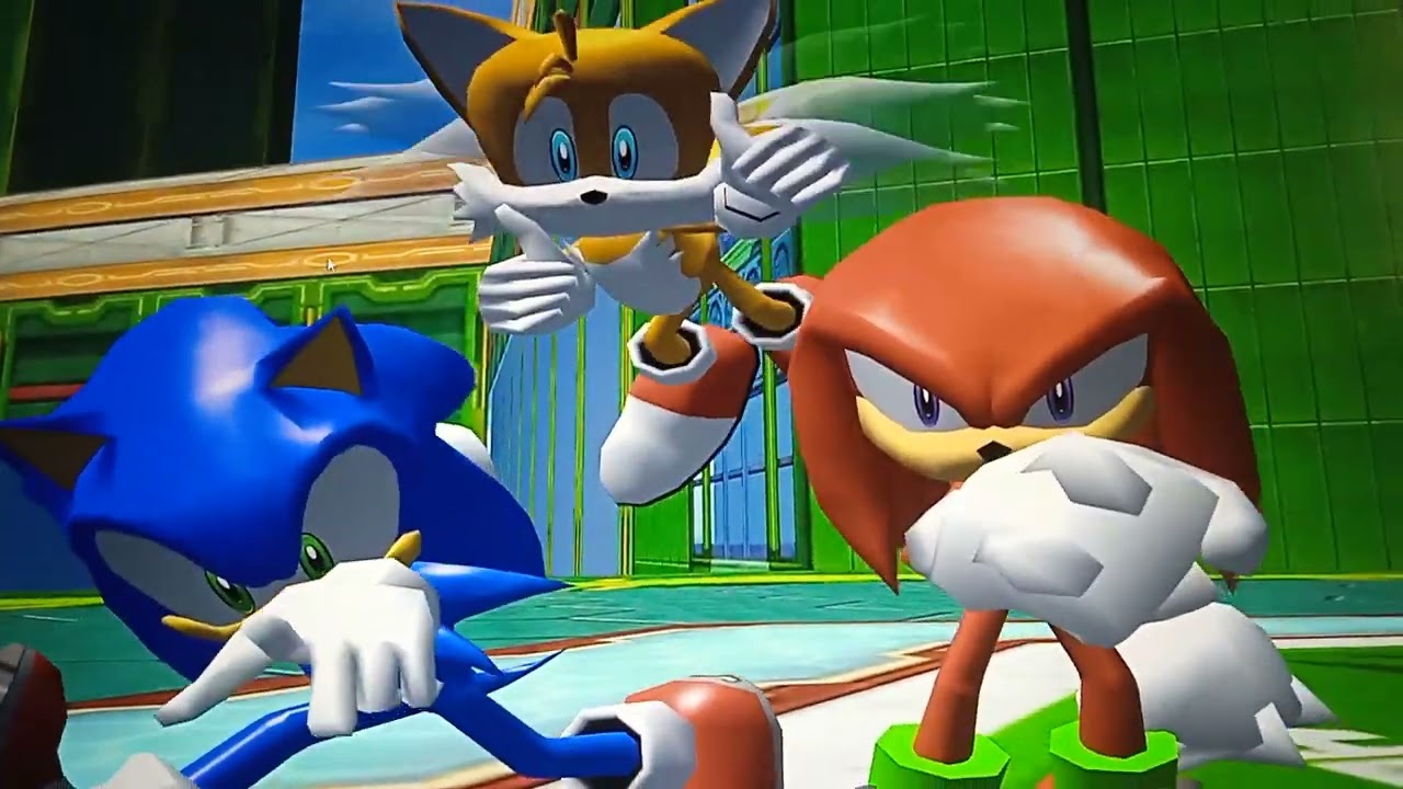 Let's Play Sonic Heroes Gameplay sur PC Dolphin Emulator Grand Metropolis Power Plant Zone Level 2.