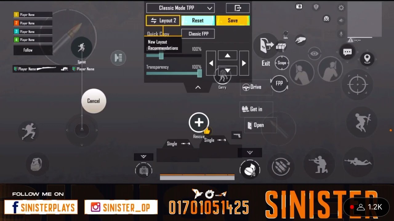 Sinister’s Control and Sensitivity