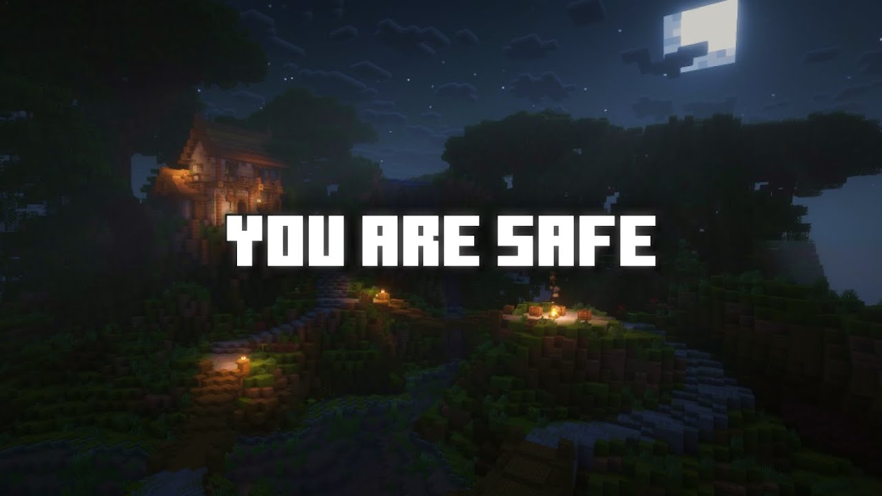 Peaceful Minecraft Moonlit Hills 🌙 (4 Hours) | Calm Ambience for Sleep
