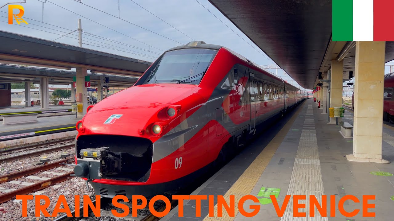 Trainspotting at Venice  Santa Lucia and Mestre Railway Stations - Italy