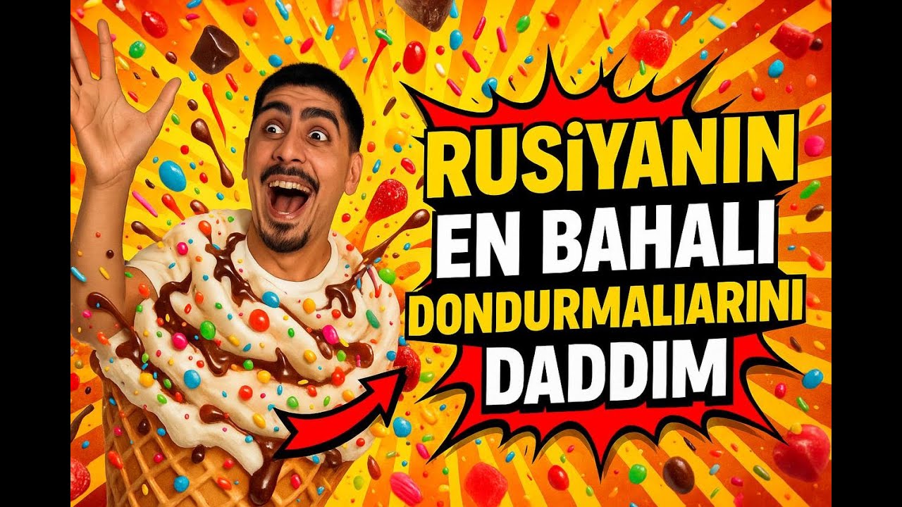 RUSİYANIN EN BAHALI DONDURMALARINI DADDIM / PALÇIX DONDURMASI