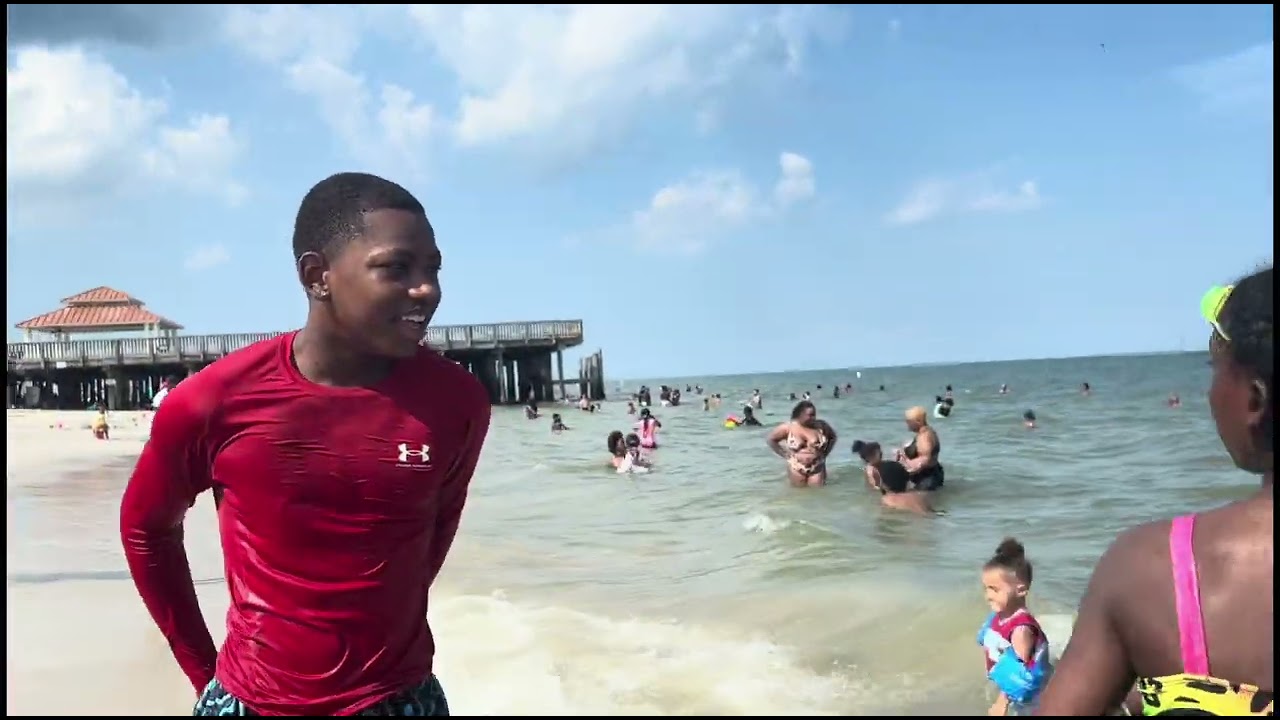 At the beach