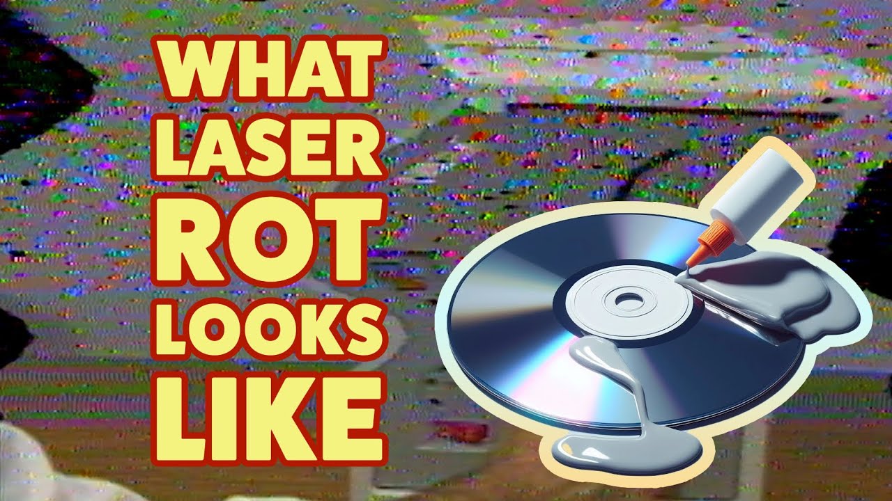 This is what extreme laserdisc rot looks and sounds like