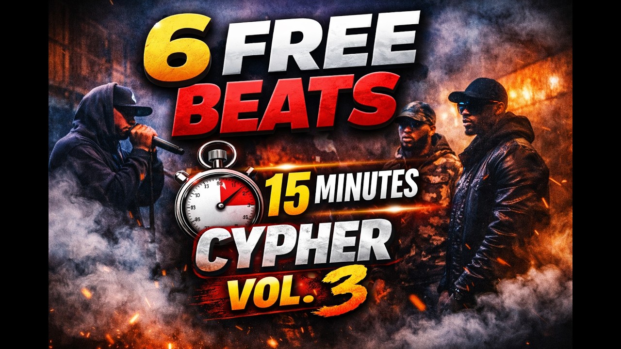 FREE Type Beat Compilation 2026 – 6 Trap & Rap Beats | 15 Min Cypher Vol. 3