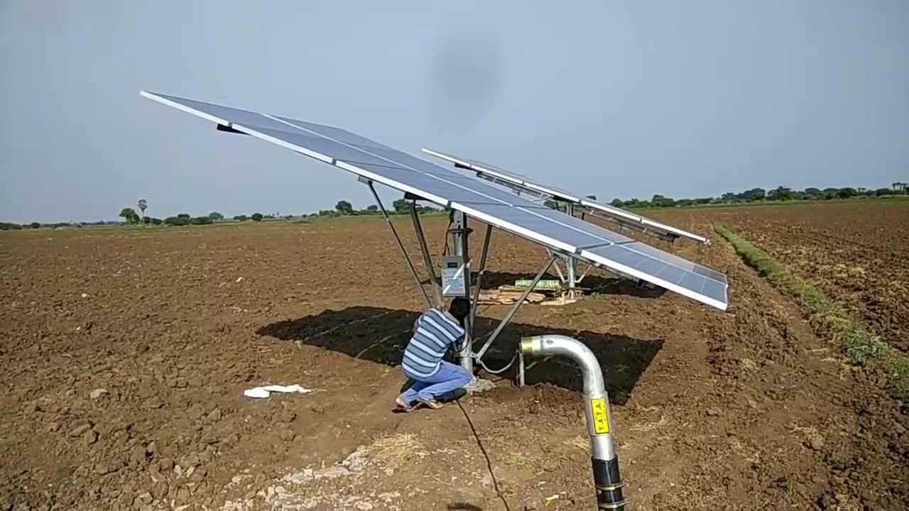Solar powered Borewell with 5HP motor