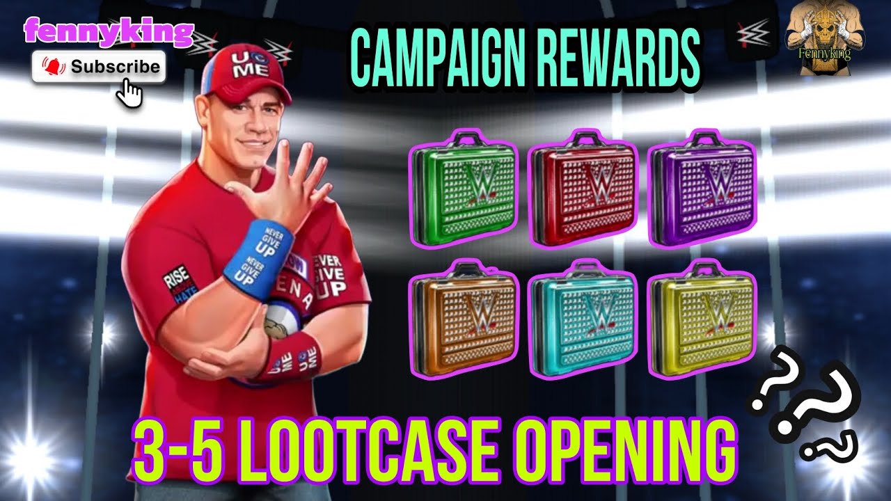 3-5FT LOOTCASE OPENING 🤩 CAMPAIGN REWARDS 🙌 | WWE MAYHEM GAMEPLAY | #wwemayhem #bringonthemayhem
