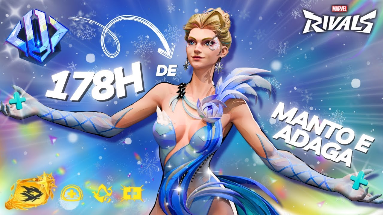 ASSIM É A RANQUEADA DO MARVEL RIVALS, PURO CAOS! GAMEPLAY MANTO E ADAGA