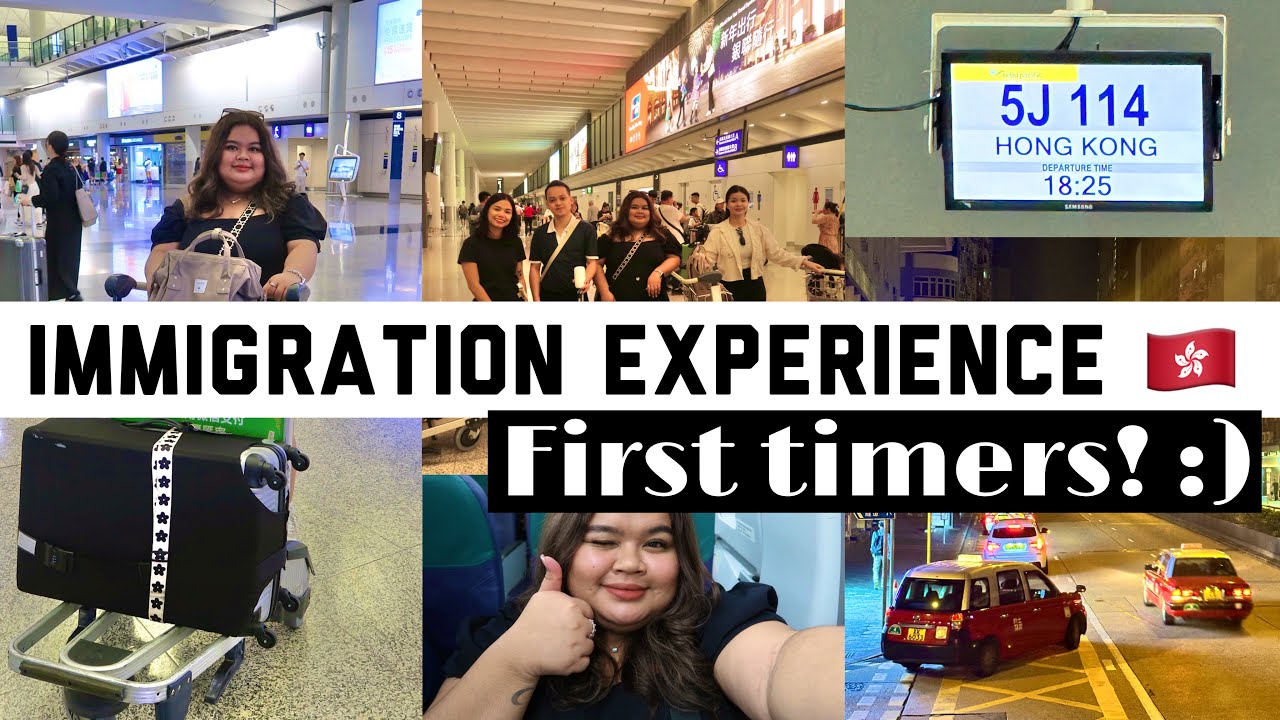 First Timers' Immigration Experience! ✈️ | Airport Guide! Let's go to Hong Kong! 🇭🇰