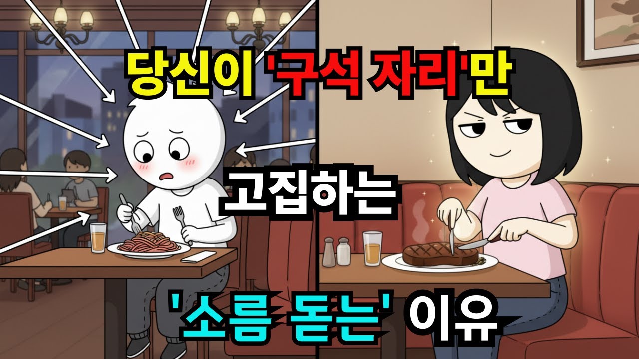 식당  '구석 자리' 찾는 사람들의 놀라운 4가지 심리 /심리학/무의식/생존본능