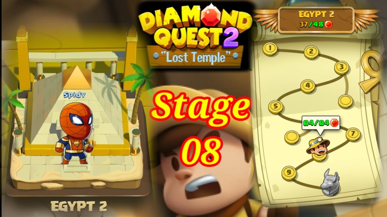 Diamond Quest 2 The Lost Temple EGYPT 2 Stage 8