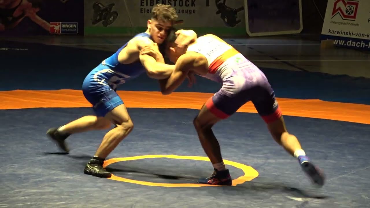Wrestling/Ringen Landesliga Sachsen, Aue II - Greiz II, 61 kg, Greco, Hussain - Mihai