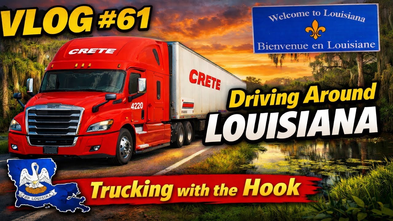 A Day of Trucking in Louisiana | Trucking with the Hook Vlog #61
