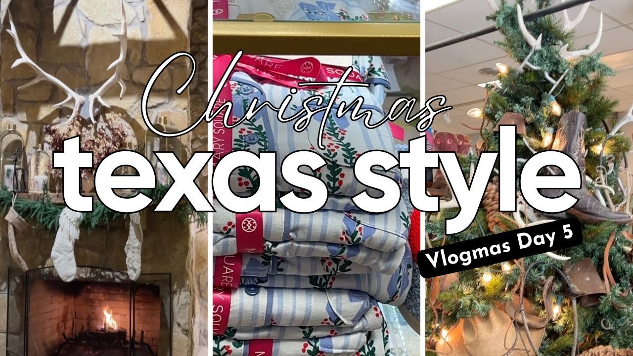 Vlogmas Day 5 Christmas Shopping TEXAS STYLE | Thrifts Shops, Retail Shops, Small Town Shops