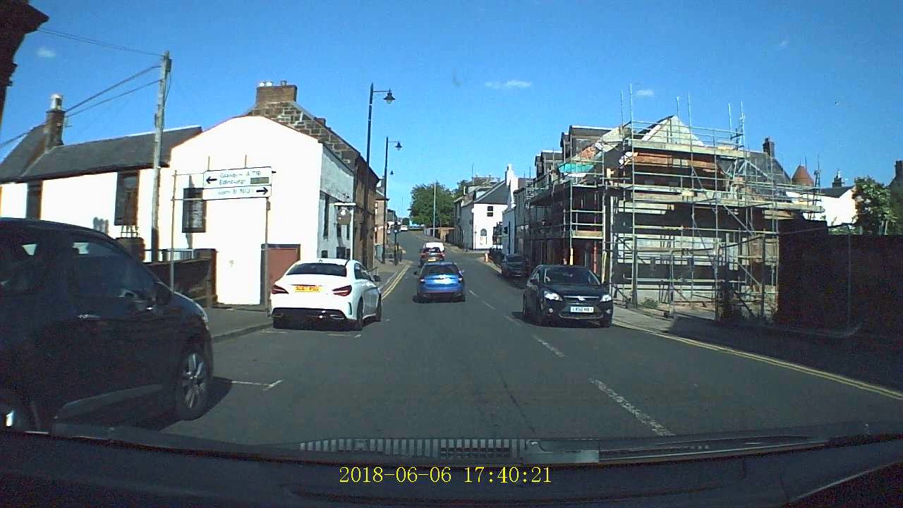 Drive through Galston Ayrshire from Crosshands